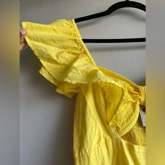 FARM Rio Yellow Midi Dress - Picture 7 of 13